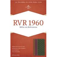 RVR 1960 Biblia con Referencias, chocolate/ciruela/verde jade símil piel 9781433691225