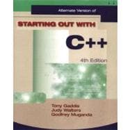 Starting Out with C++ Alternate 9781576761274
