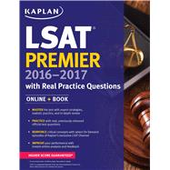 Kaplan LSAT Premier 2016-2017 with Real Practice Questions Book + Online 9781625231307