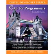 C++ for Programmers 9780137001309