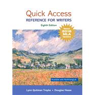 Quick Access Reference for Writers, MLA Update 9780134701325