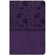 CSB Compact Ultrathin Bible, Purple LeatherTouch 9781433651359