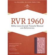 RVR 1960 Biblia Letra Grande Tamaño Manual con Referencias, borravino/rosado símil piel 9781433691362