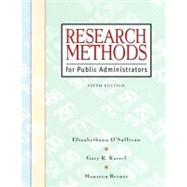 Research Methods for Public Administrators 9780321431370