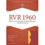 RVR 1960 Biblia Letra Grande Tamaño Manual con Referencias, ámbar/rojo ladrillo símil piel 9781433691379