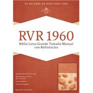 RVR 1960 Biblia Letra Grande Tamaño Manual con Referencias, damasco/coral símil piel 9781433691386