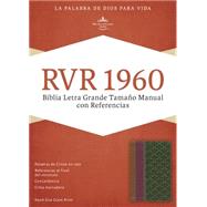 RVR 1960 Biblia Letra Grande Tamaño Manual con Referencias, chocolate/ciruela/verde jade símil piel 9781433691416