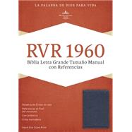 RVR 1960 Biblia Letra Grande Tamaño Manual con Referencias, azul zafiro, imitación piel 9781433691430