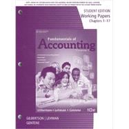 Working Papers for Gilbertson/Lehman/Gentene's Fundamentals of Accounting: Course 1, 10th 9781111581442