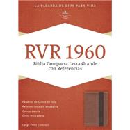 RVR 1960 Biblia Compacta Letra Grande con Referencias, cobre/marrón profundo símil piel 9781433691454