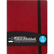 Monsieur Notebook Red Leather Plain Small 9781781431528