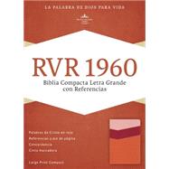 RVR 1960 Biblia Compacta Letra Grande con Referencias, mango/fresa/durazno claro símil piel 9781433691546