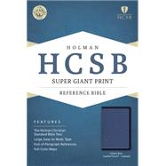 HCSB Super Giant Print Reference Bible, Cobalt Blue LeatherTouch, Indexed 9781433691553