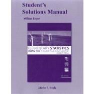 Student Solutions Manual for Elementary Statistics Using the TI-83/84 Plus Calculator 9780321641571