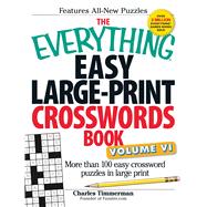 The Everything Easy Large-Print Crosswords Book 9781440571572