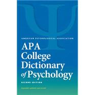 Apa College Dictionary of Psychology 9781433821585