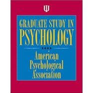 Graduate Study In Psychology 2005 9781591471592