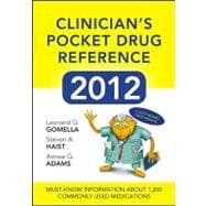 Clinician's Pocket Drug Reference 2012 9780071781626
