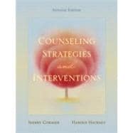 Counseling Strategies and Interventions 9780205521630