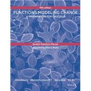 Functions Modeling Change: A Preparation for Calculus 9781118941638