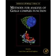 Methods for Analysis of Golgi Complex Function 9780124171640
