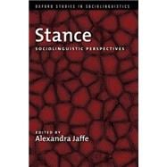 Stance Sociolinguistic Perspectives 9780195331646
