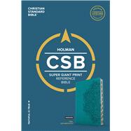 CSB Super Giant Print Reference Bible, Teal LeatherTouch, Indexed 9781433651670