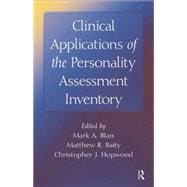 Clinical Applications of the Personality Assessment Inventory 9781138881747