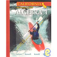 Algebra 1 - California Edition 9780618811762