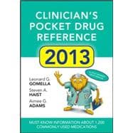 Clinicians Pocket Drug Reference 2013 9780071791779