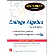 Schaum's Outline of College Algebra, 4th Edition 9780071821810
