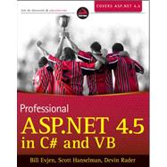 Professional ASP.NET 4.5 in C# and VB 9781118311820