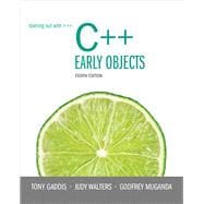 Starting Out with C++ Early Objects plus MyProgrammingLab with Pearson eText -- Access Card Package 9780133441840