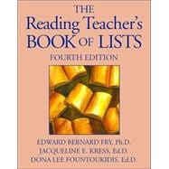 The Reading Teacher's Book of Lists , Fourth Edition 9780130281852