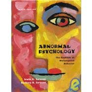 Abnormal Psychology : The Problem of Maladaptive Behavior