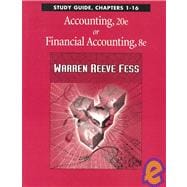 Study Guide Chpts 1-16 Accounting 9780324051933