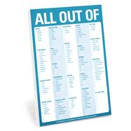 All Out of Pad - Blue: Pad: Blue (With Magnet) 9781601061935