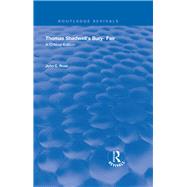 Thomas Shadwell's Bury-fair 9780367191979