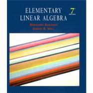 Elementary Linear Algebra 9780130851994