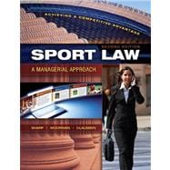Sport Law 9781934432006