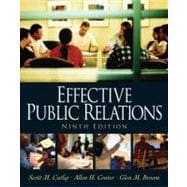 Cutlip and Center's Effective Public Relations 9780130082008