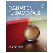 Evaluation Fundamentals 9781452282008