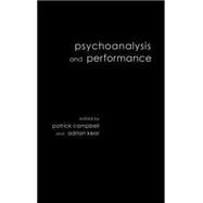 Psychoanalysis and Performance