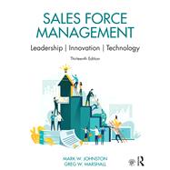 Sales Force Management Leadership, Innovation, Technology 9780367682088