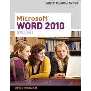 Microsoft® Word 2010: Complete, 1st Edition 9781133462101