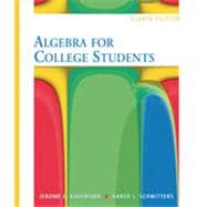 Algebra for College Students, 8th Edition 9781133382133