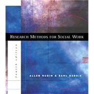 Research Methods for Social Work (with InfoTrac) 9780534362171