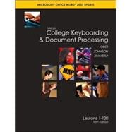 Gregg College Keyboarding & Document Processing (GDP); Microsoft Word 2007 Update, Lessons 1-120, main text 9780073372174