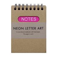 Neon Letter Art Spiral Bound Notebook 9781782492191