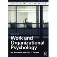Work and Organizational Psychology 9781848722194